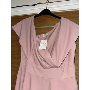 beautiful quiz blush midi skater plus size dress RRP £39.99 size 22